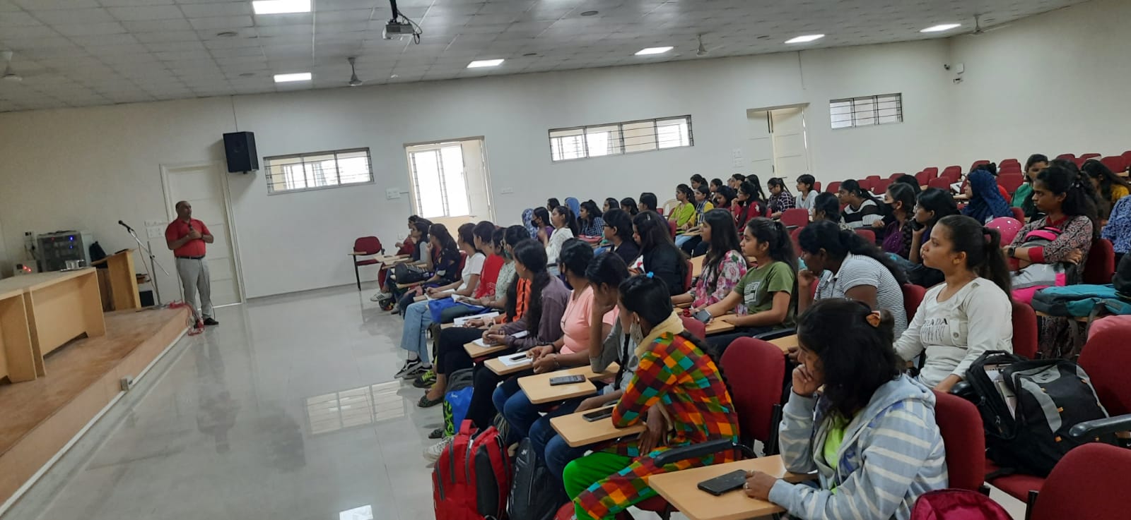 Attentive students at the training session